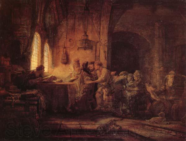 REMBRANDT Harmenszoon van Rijn The Parable of the Laborers in the Vineard France oil painting art